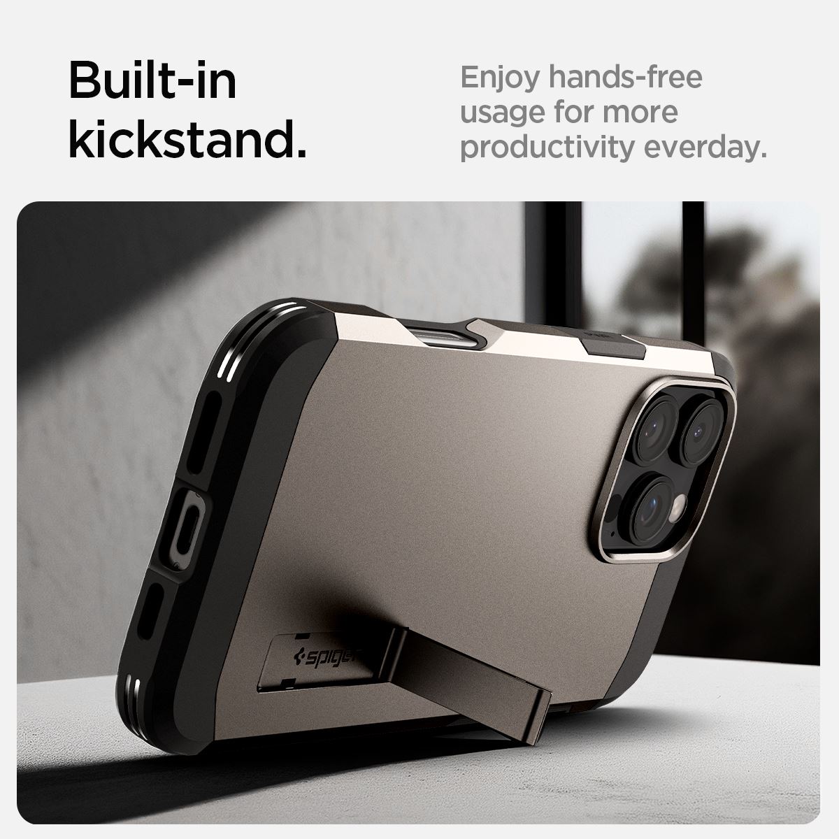 Spigen Tough Armor MagSafe, gunmetal - iPhone 16 Pro Max (12)