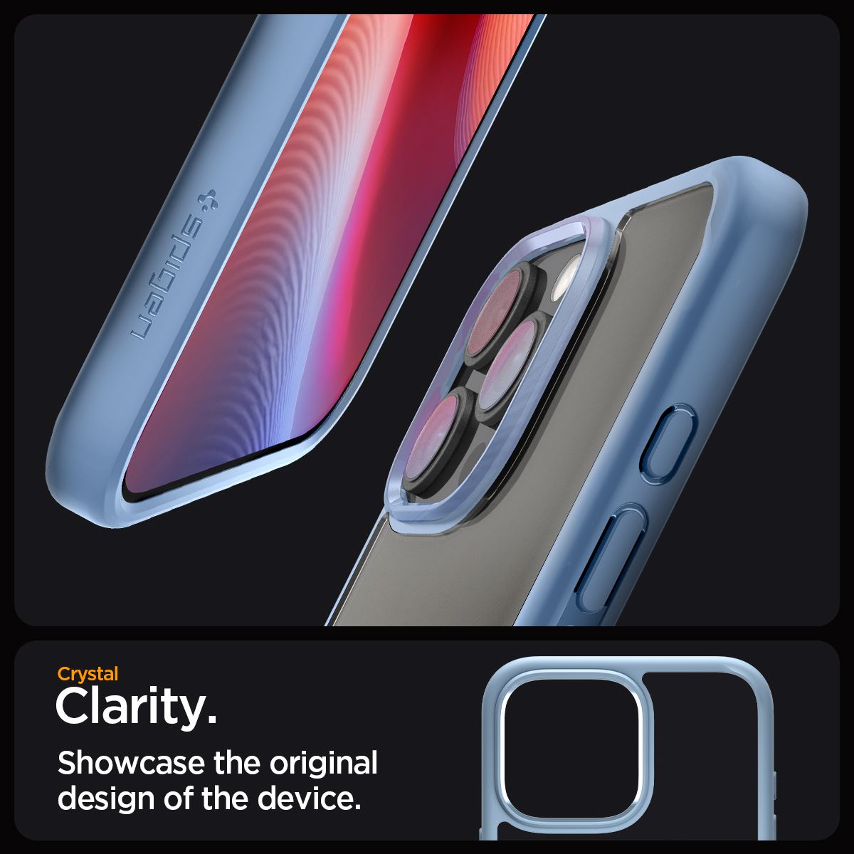 Spigen Crystal Hybrid, sierra blue - iPhone 16 Pro Max (10)