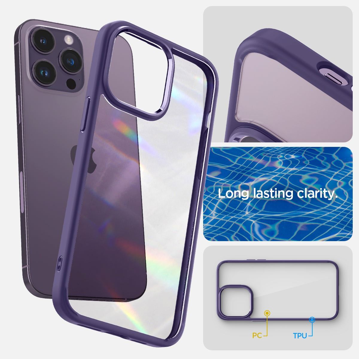 Spigen Ultra Hybrid, deep purple - iPhone 14 Pro (10)