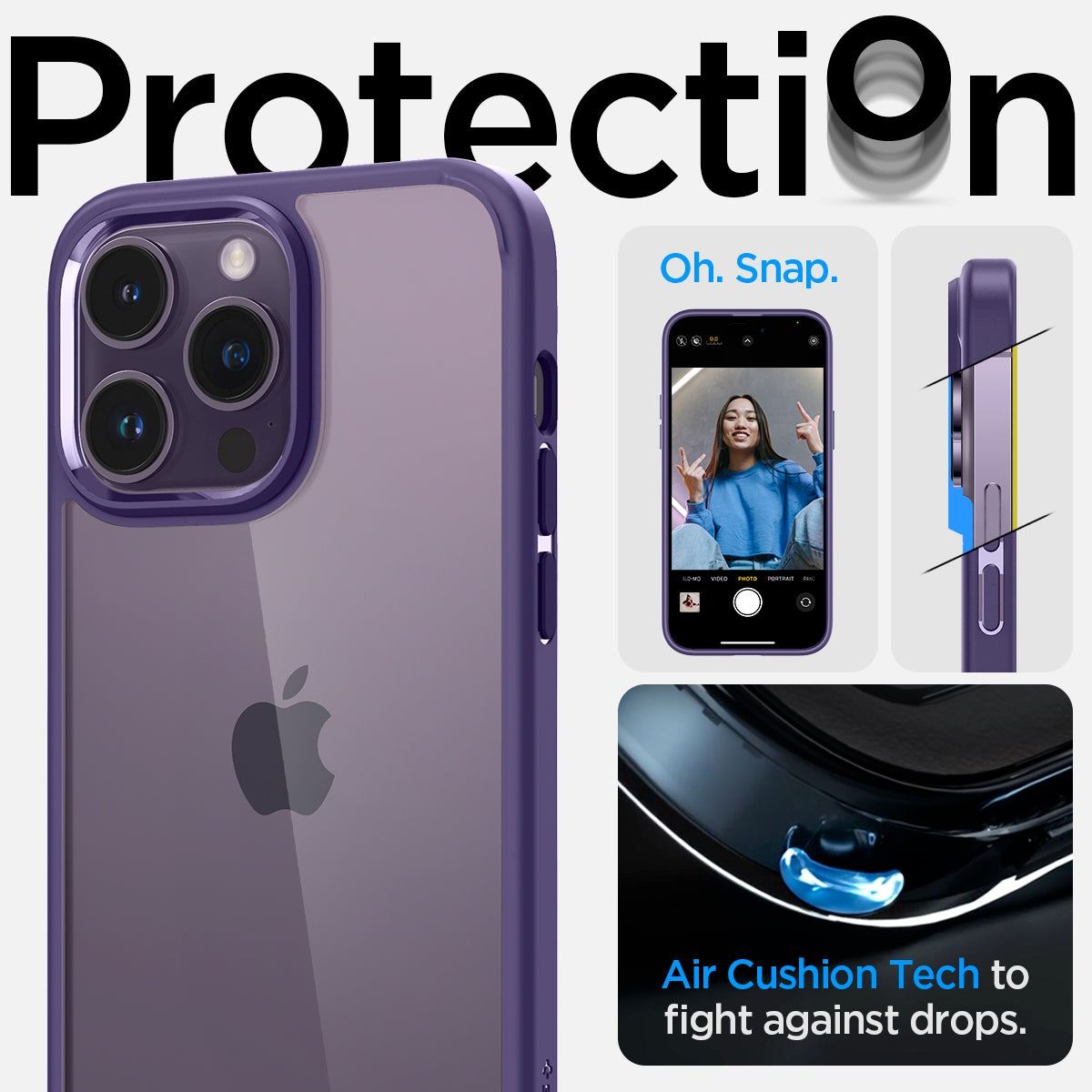 Spigen Ultra Hybrid, deep purple - iPhone 14 Pro (11)