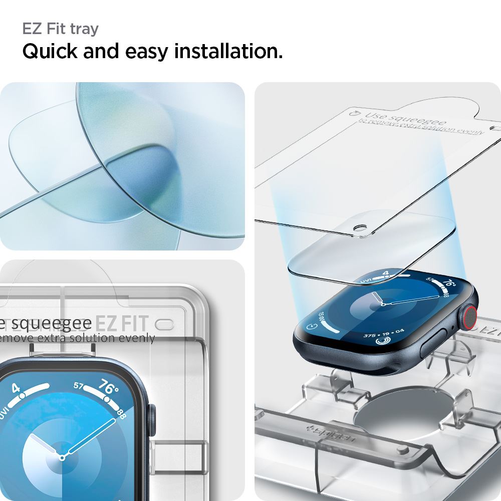 Spigen Eliteshield EZ Fit 2 Pack, transparency - Apple Watch 11/10 46mm (7)