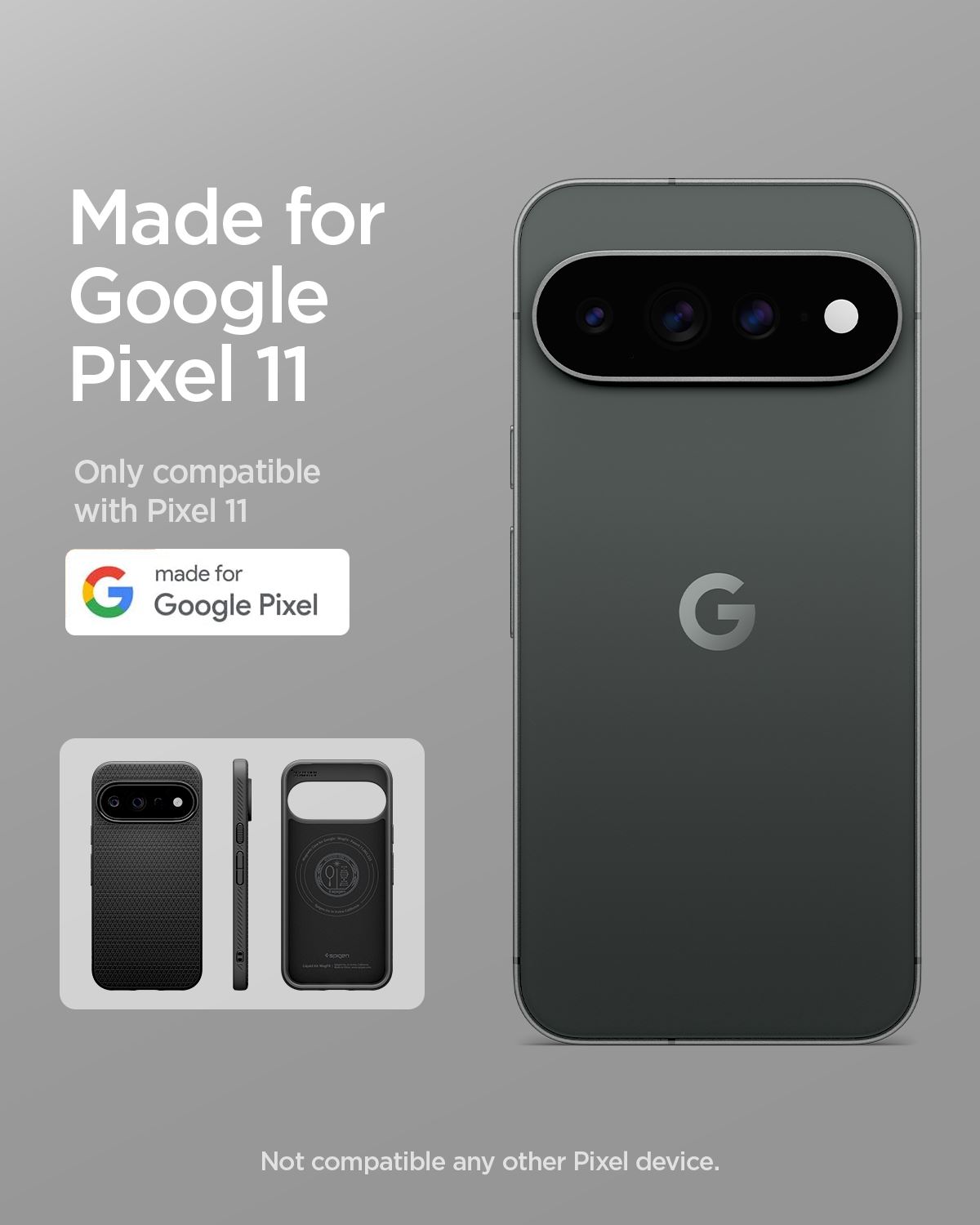 Spigen Liquid Air MagSafe, matte black - Google Pixel 11 (10)