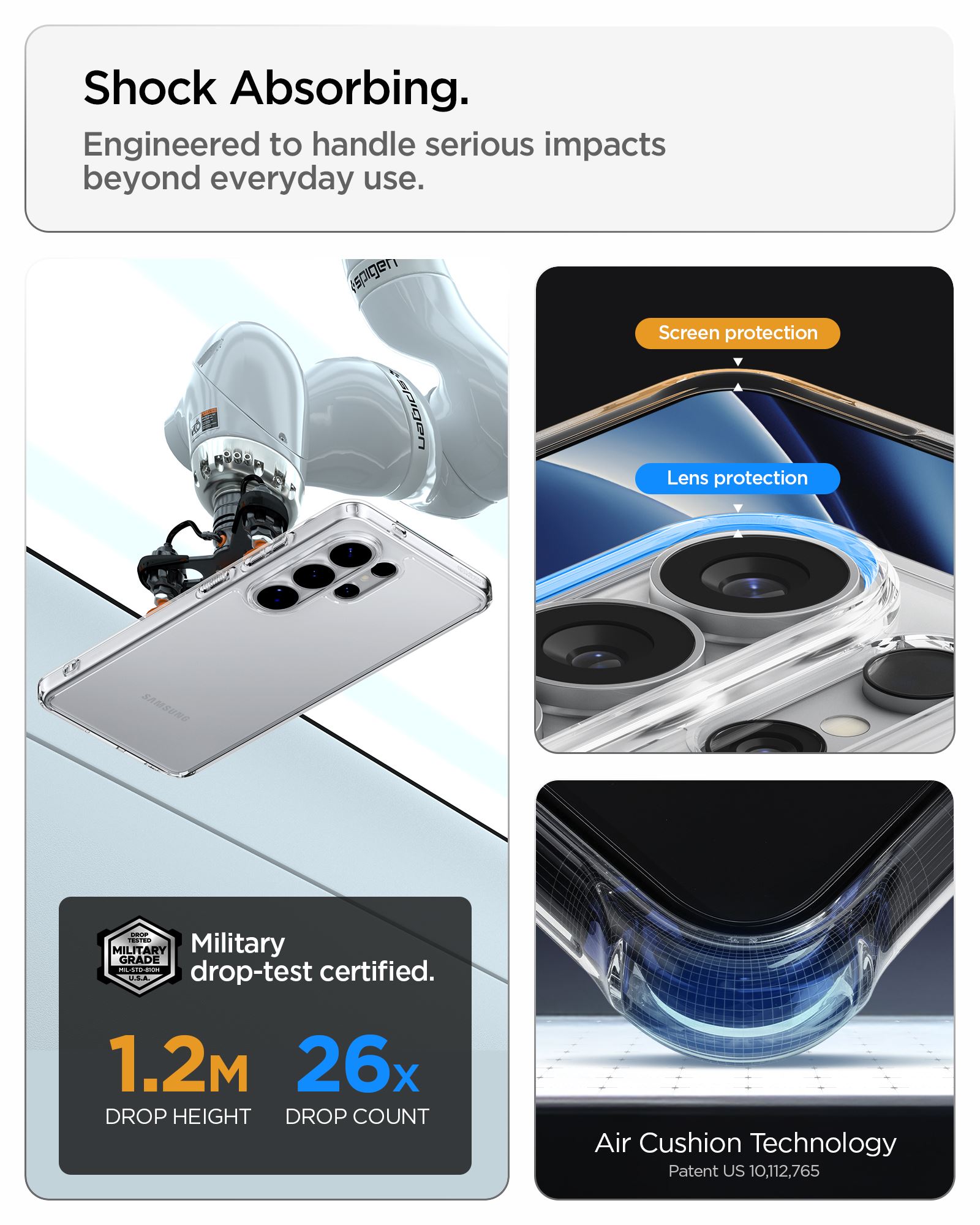 Spigen Ultra Hybrid, crystal clear - Samsung Galaxy S26 Ultra (16)