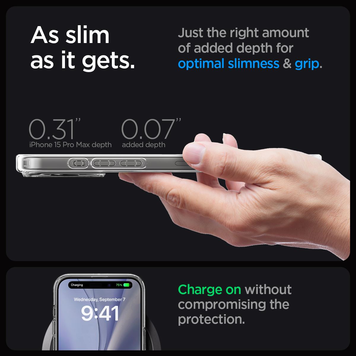 Spigen Ultra Hybrid MagSafe, zero one white - iPhone 15 Pro Max (15)