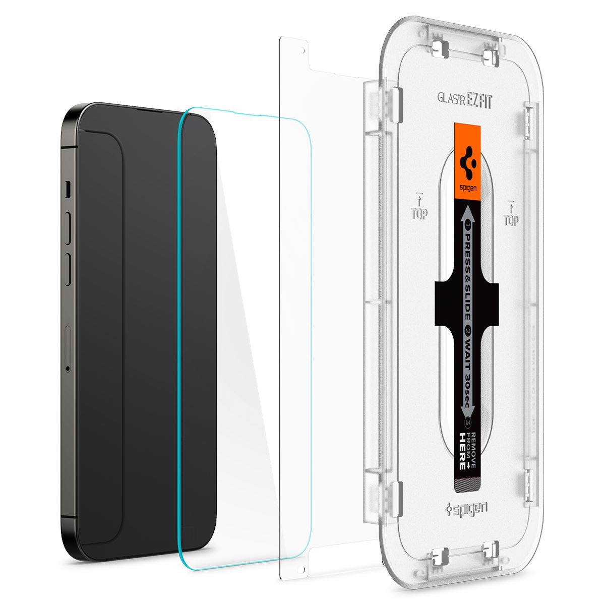 Spigen Glass tR EZ Fit 2 Pack, Transparency Sensor Protection - iPhone 14 Pro Max (6)