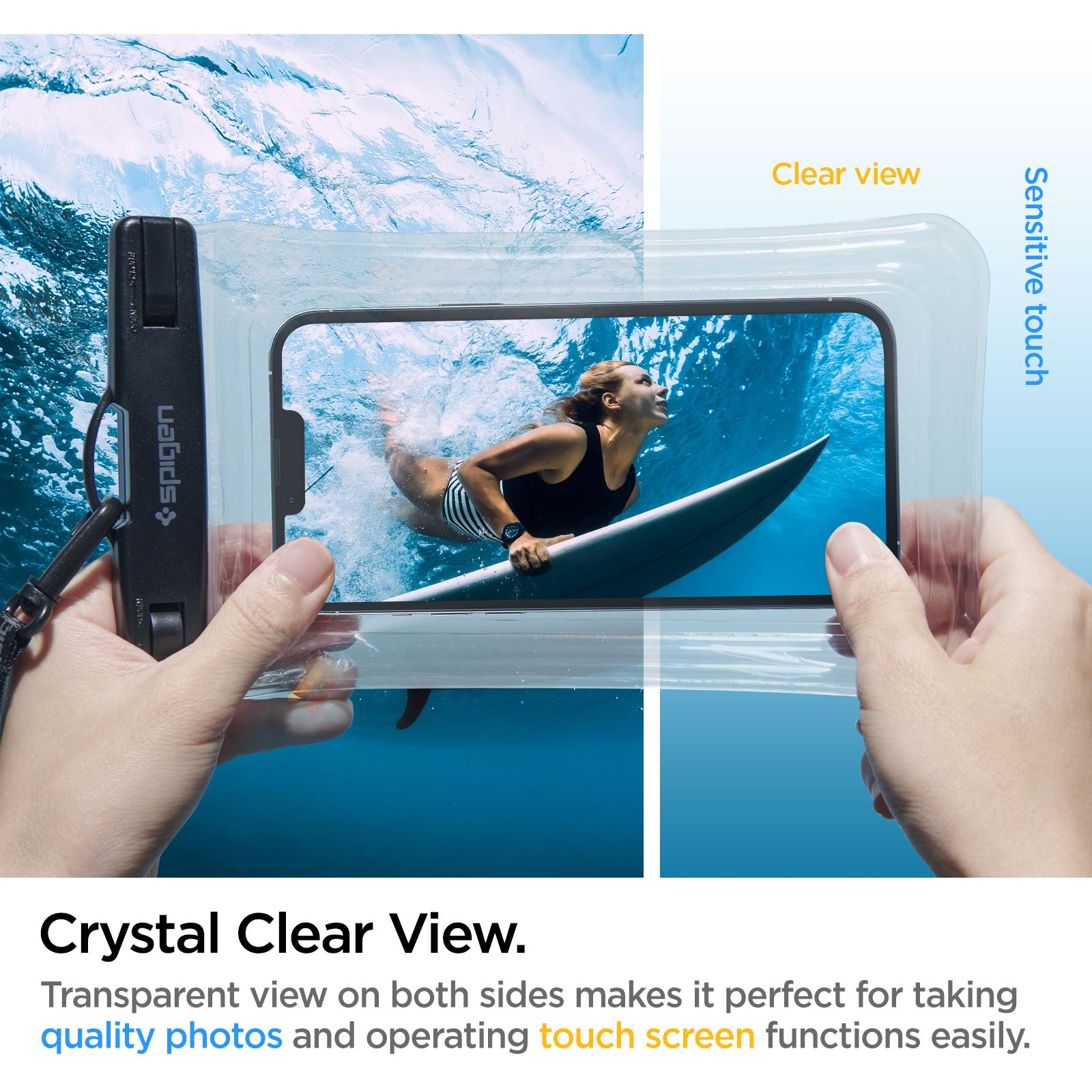 Spigen Aqua Shield WaterProof Floating Case A610 2 Pack, crystal clear (7)