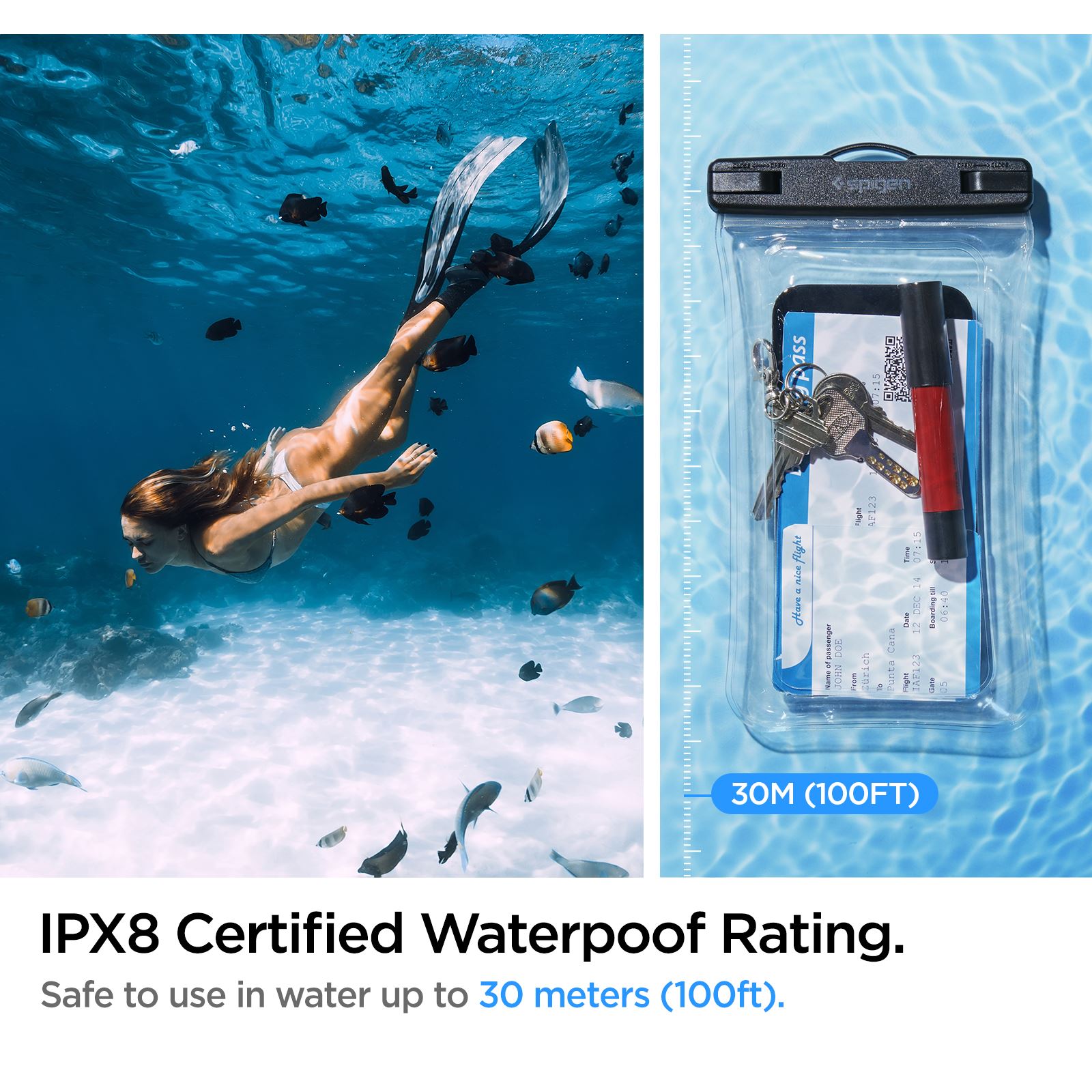 Spigen Aqua Shield WaterProof Floating Case A610 2 Pack, crystal clear (8)
