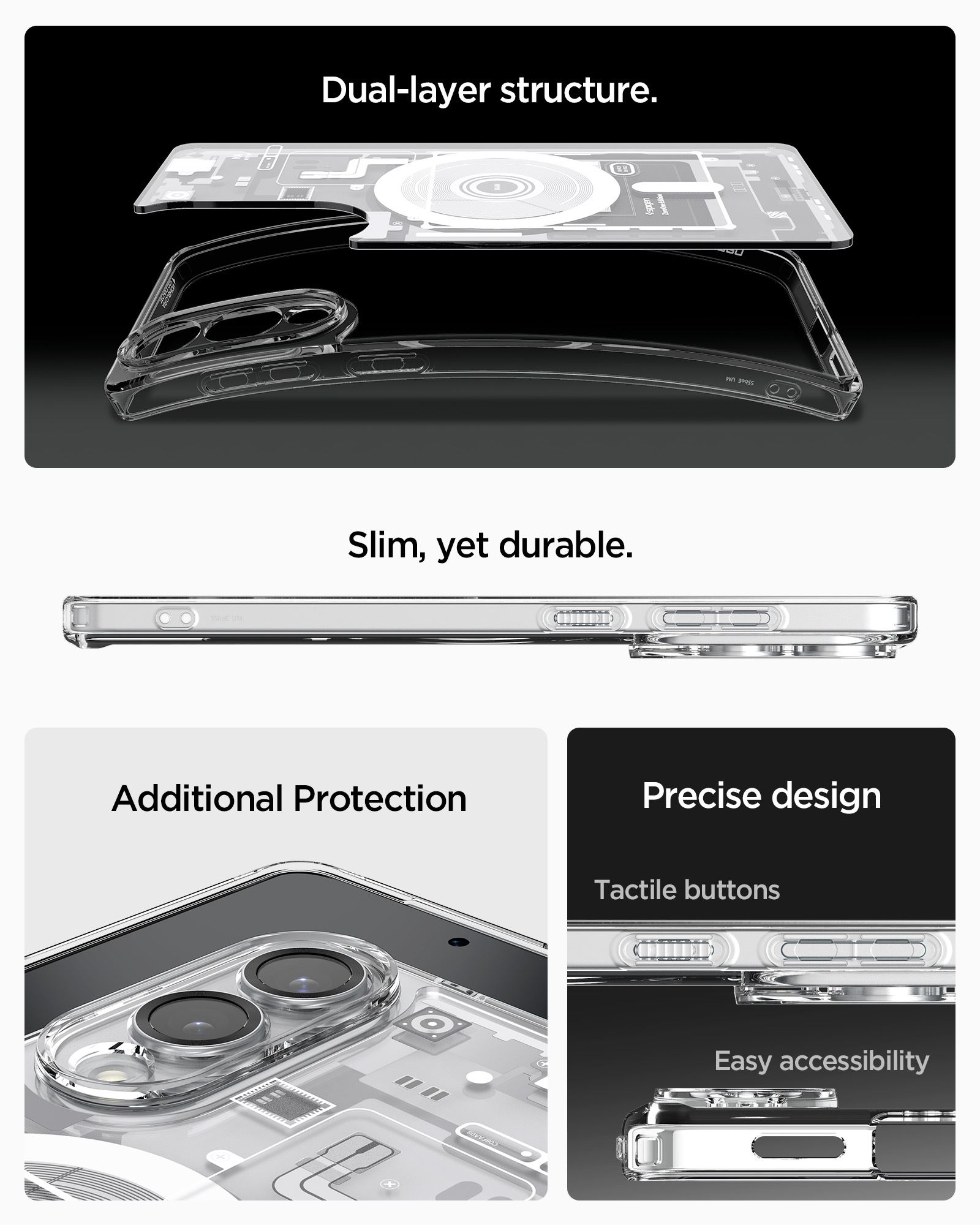 Spigen Ultra Hybrid MagSafe, zero one white - Samsung Galaxy S25 Edge (13)