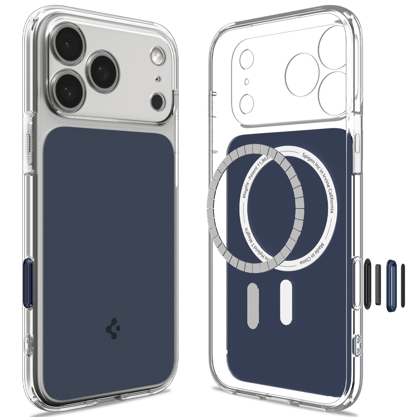 Spigen Ultra Hybrid T MagSafe, matte blue - iPhone 18 Pro Max/17 Pro Max (2)