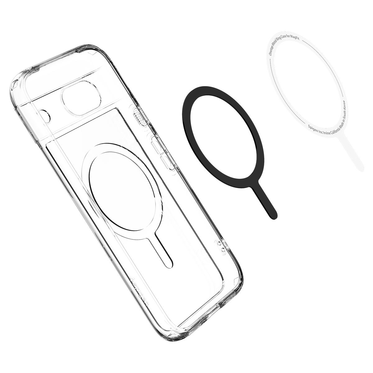 Spigen Ultra Hybrid OneTap Metal Ring MagSafe,  white - Google Pixel 8a (6)