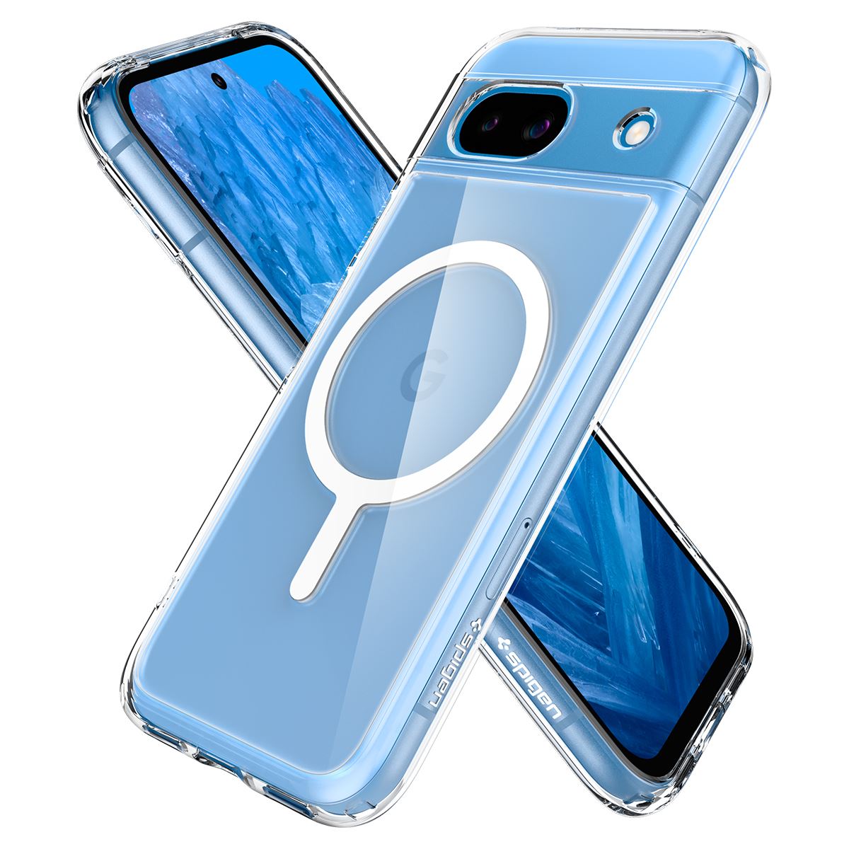 Spigen Ultra Hybrid OneTap Metal Ring MagSafe,  white - Google Pixel 8a (7)