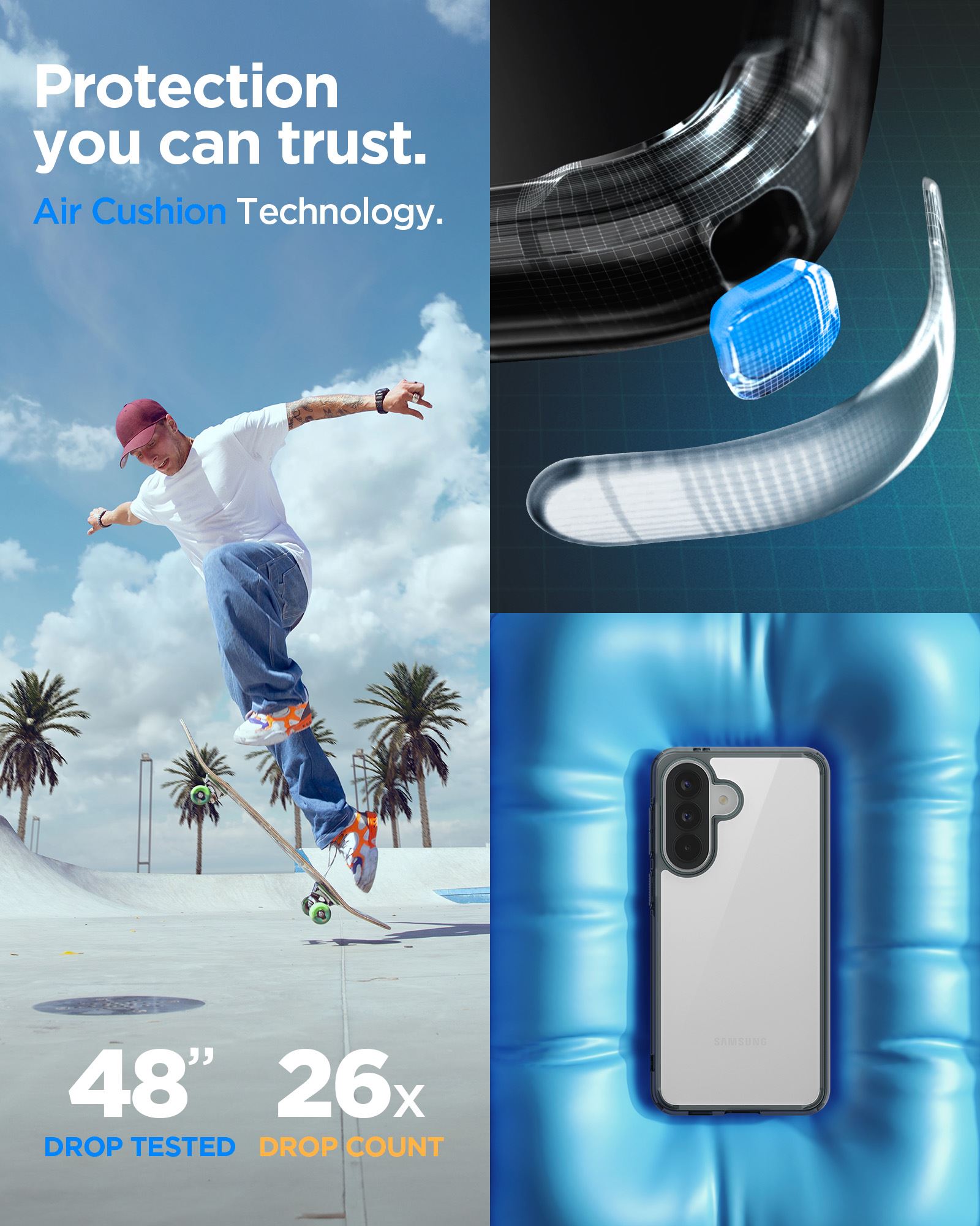 Spigen Ultra Hybrid, space crystal - Samsung Galaxy A57 5G (11)