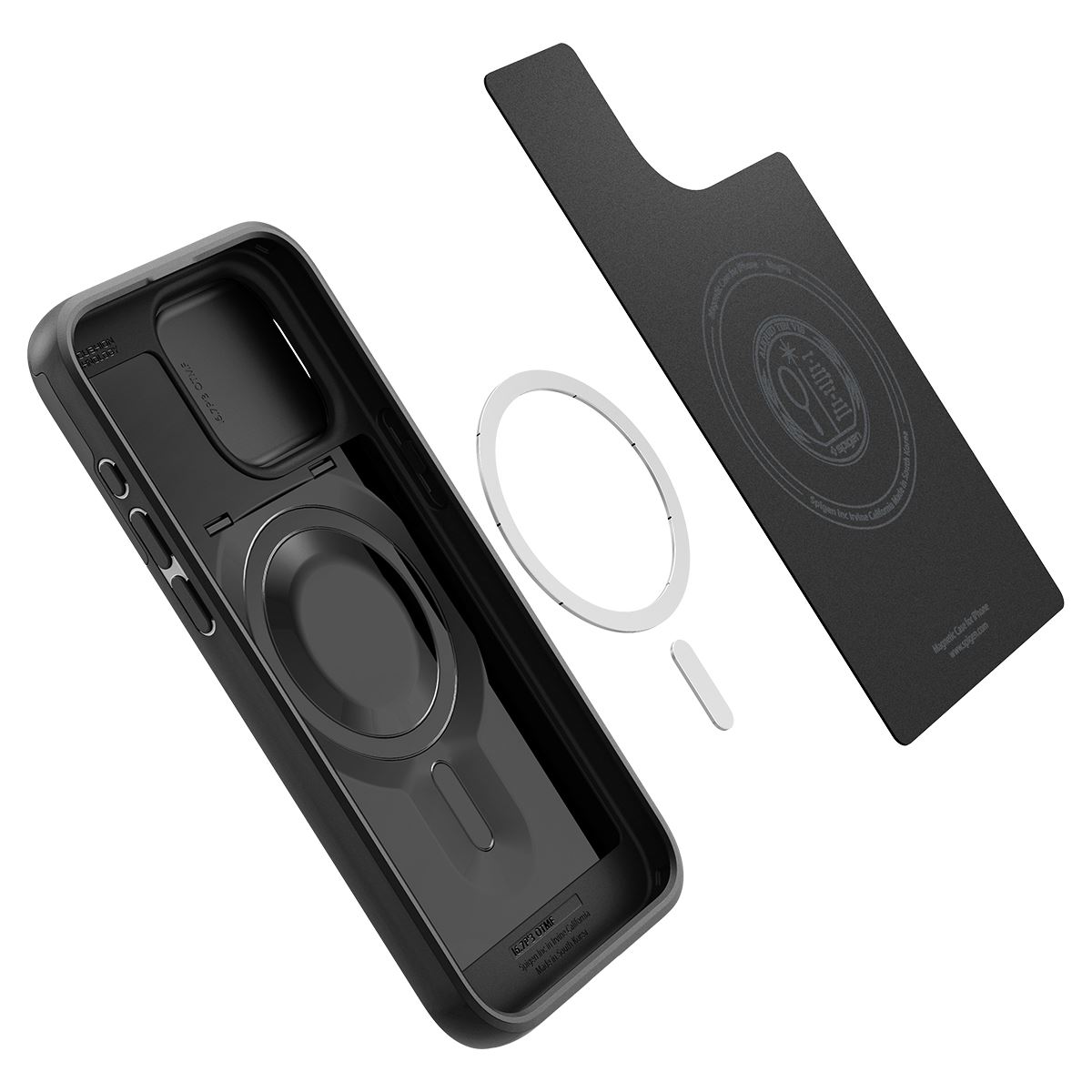 Spigen Optik Armor MagSafe, black - iPhone 15 Pro Max (13)