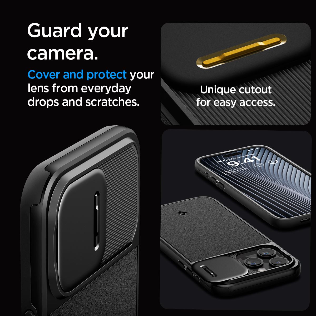 Spigen Optik Armor MagSafe, black - iPhone 15 Pro Max (17)
