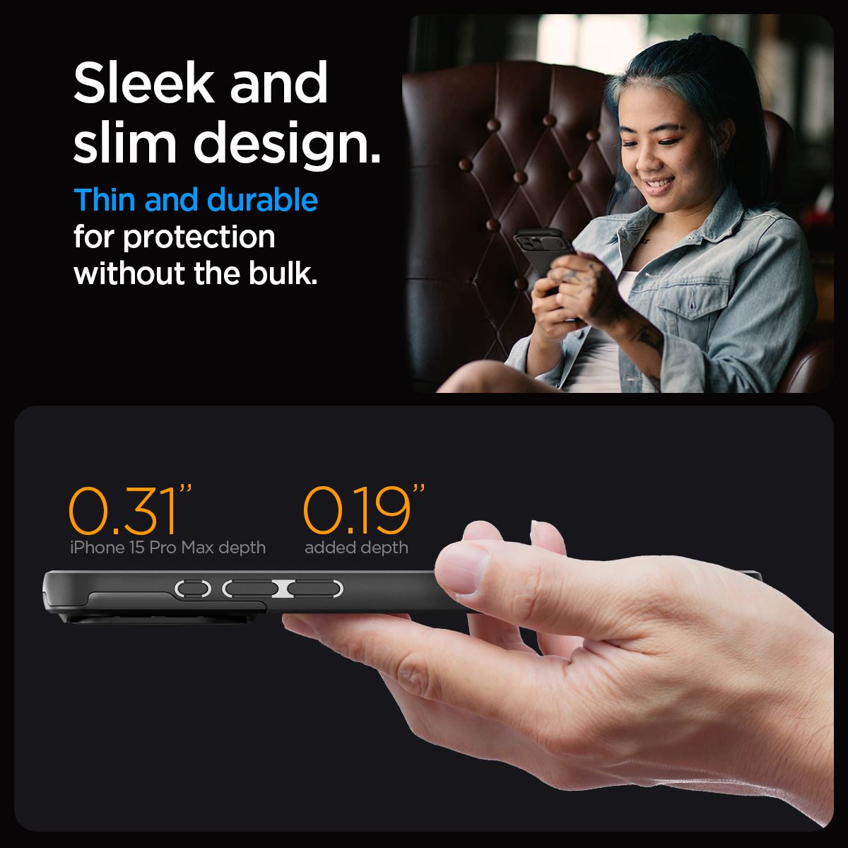 Spigen Optik Armor MagSafe, black - iPhone 15 Pro Max (20)