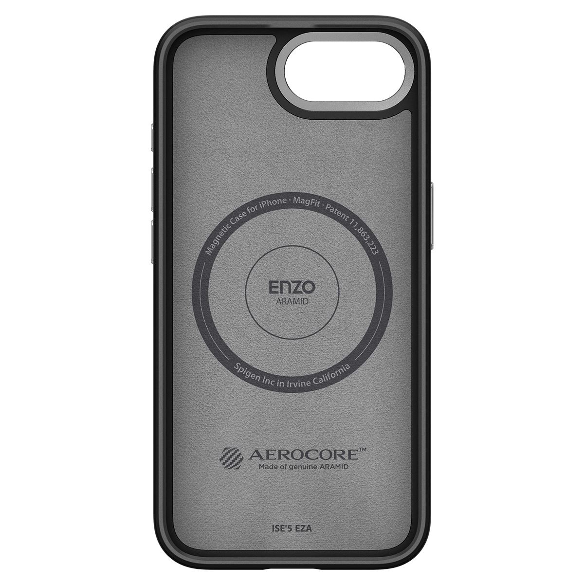 Spigen Enzo Aramid MagSafe, matte black - iPhone 16e (3)