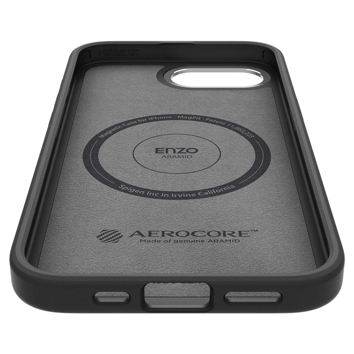 Spigen Enzo Aramid MagSafe, matte black - iPhone 16e (9)