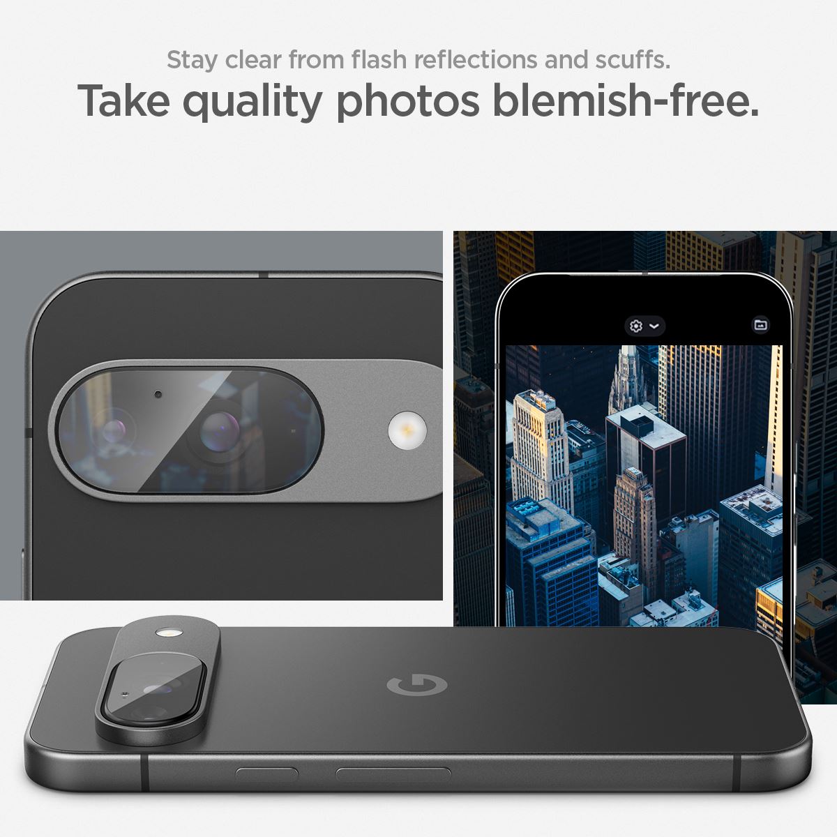 Spigen Glass tR EZ Fit Optik 2 Pack, crystal clear - Google Pixel 9 (13)
