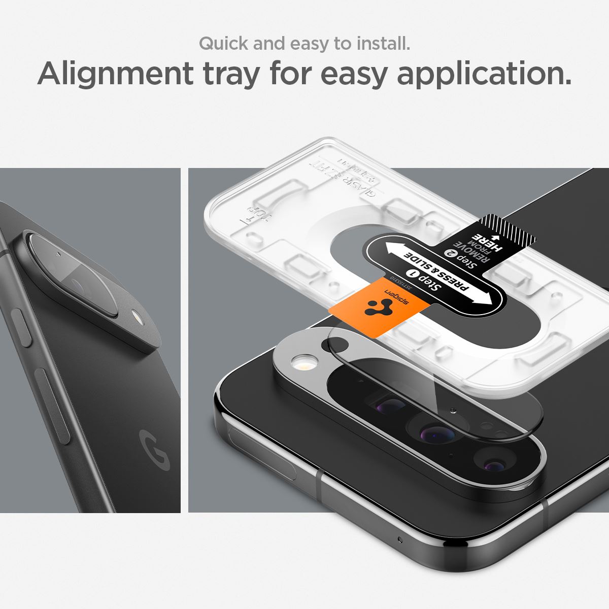Spigen Glass tR EZ Fit Optik 2 Pack, crystal clear - Google Pixel 9 (14)