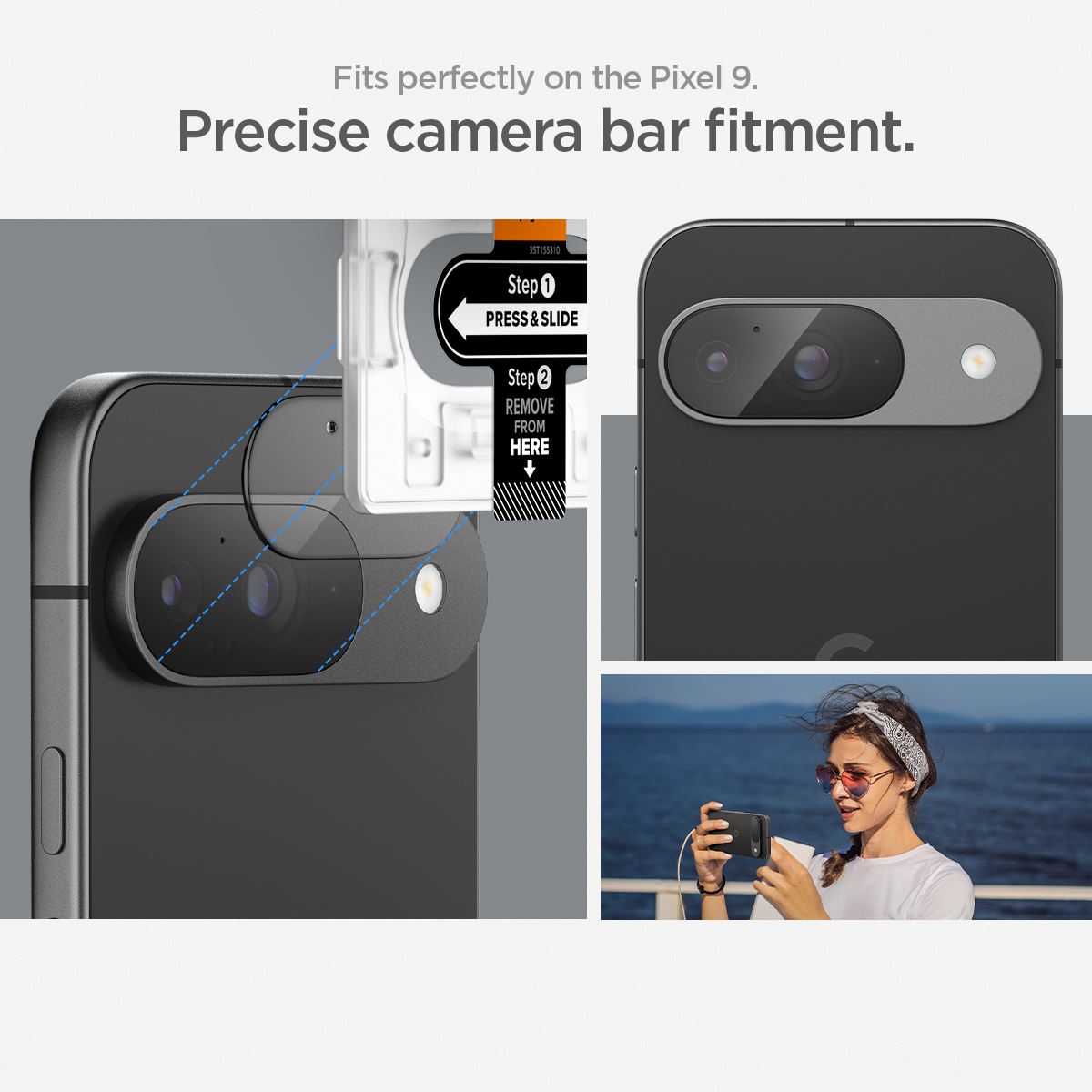 Spigen Glass tR EZ Fit Optik 2 Pack, crystal clear - Google Pixel 9 (15)