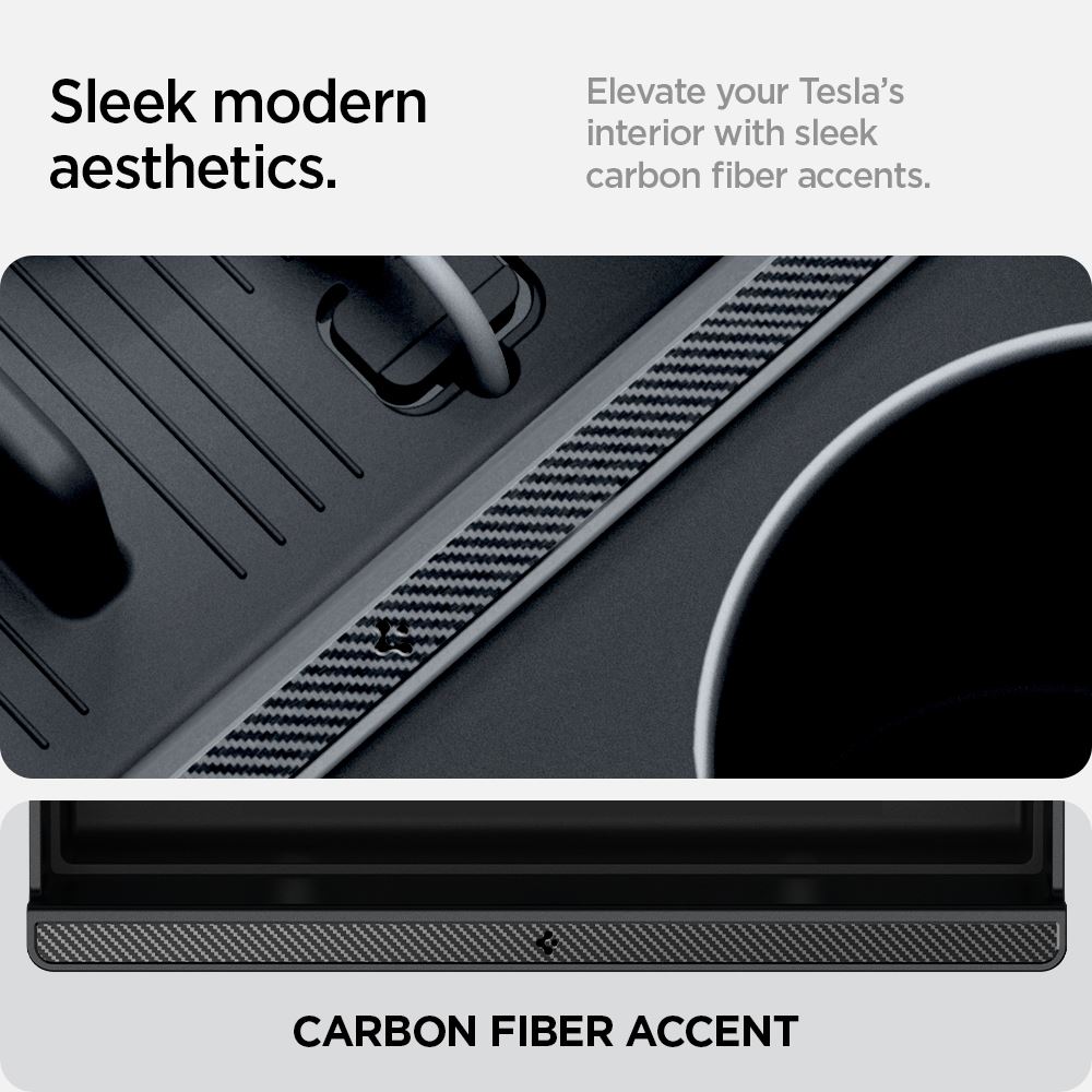 Spigen Tesla Console Organizer (Bottom), black - Tesla Model 3 2024 (11)