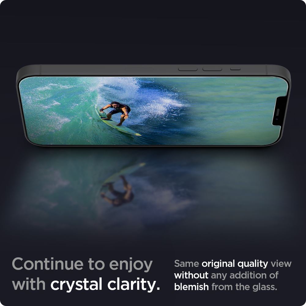 Spigen Glas tR EZ Fit, 2 Pack - iPhone 12/Pro (5)