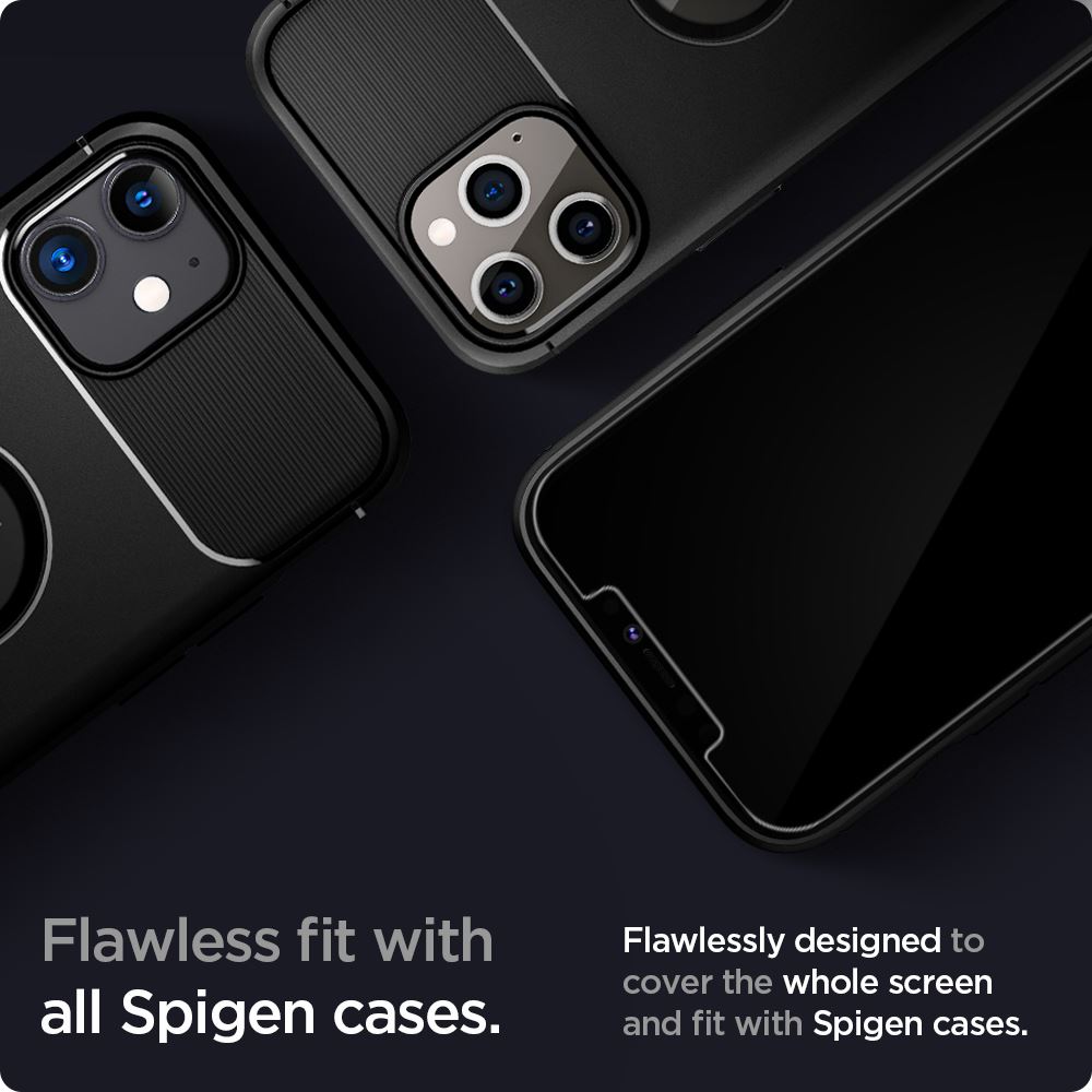 Spigen Glas tR EZ Fit, 2 Pack - iPhone 12/Pro (6)