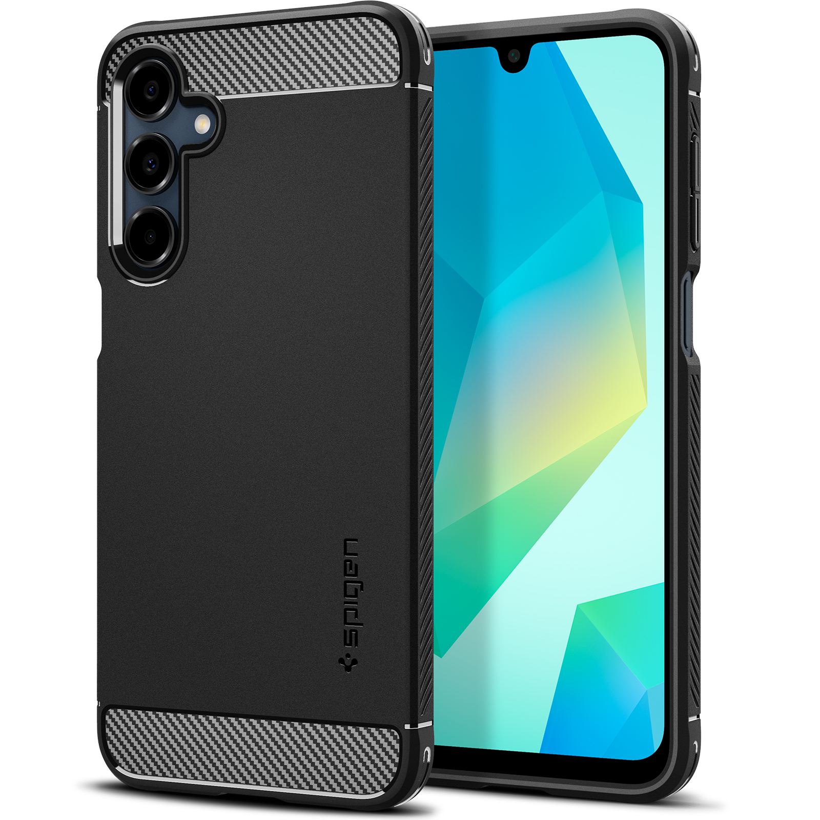 Spigen Rugged Armor, matte black - Samsung Galaxy A16/A16 5G