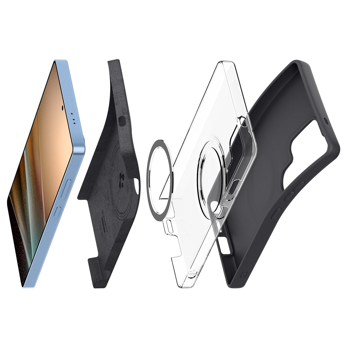 Spigen Silicone Fit MagSafe, black - Samsung Galaxy S25 Ultra (15)