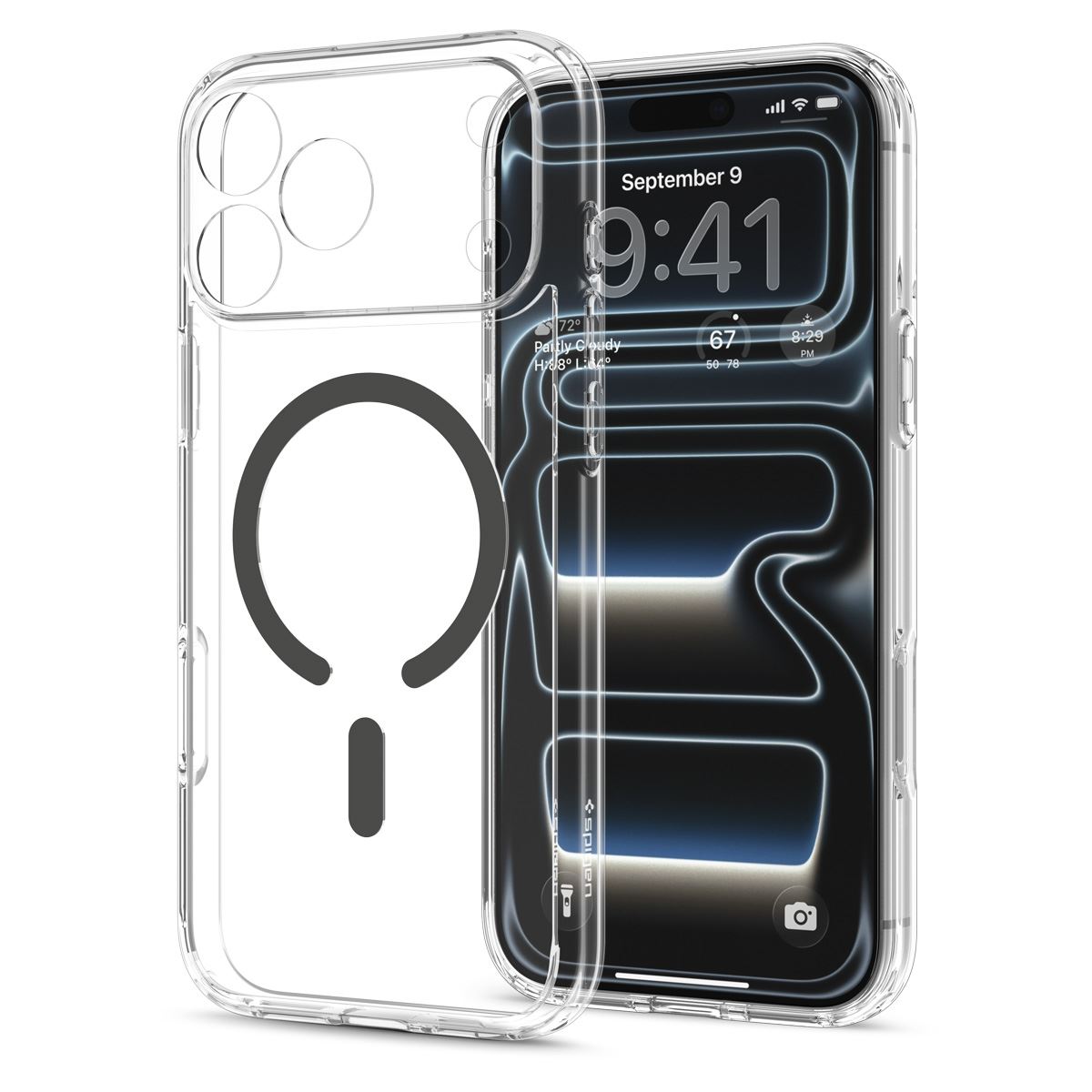 Spigen Ultra Hybrid MagSafe, clear graphite - iPhone 18 Pro/17 Pro (14)