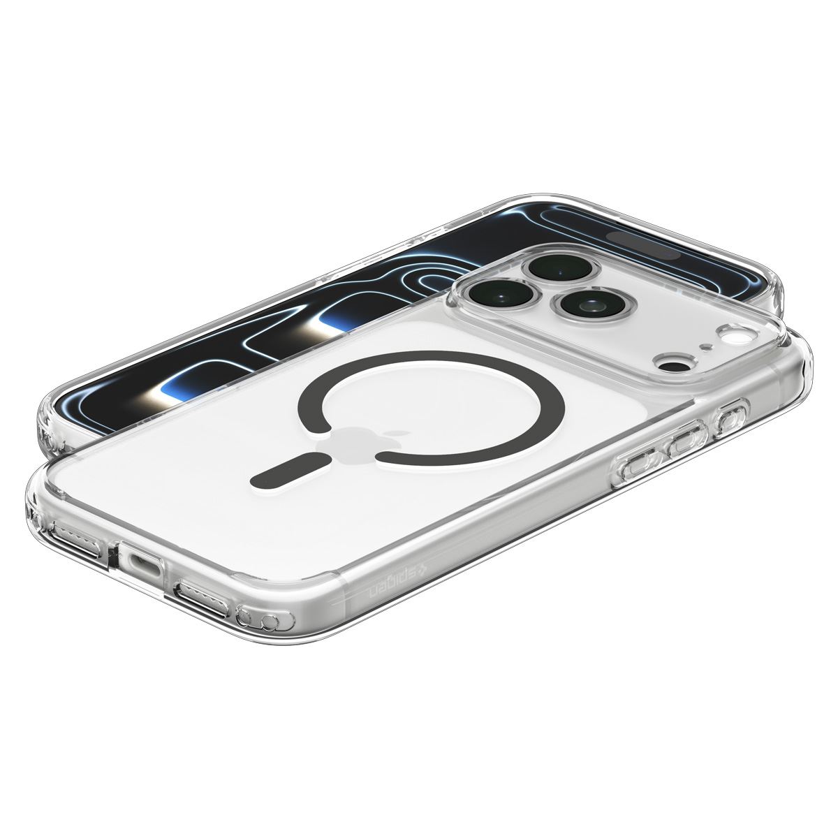 Spigen Ultra Hybrid MagSafe, clear graphite - iPhone 18 Pro/17 Pro (8)