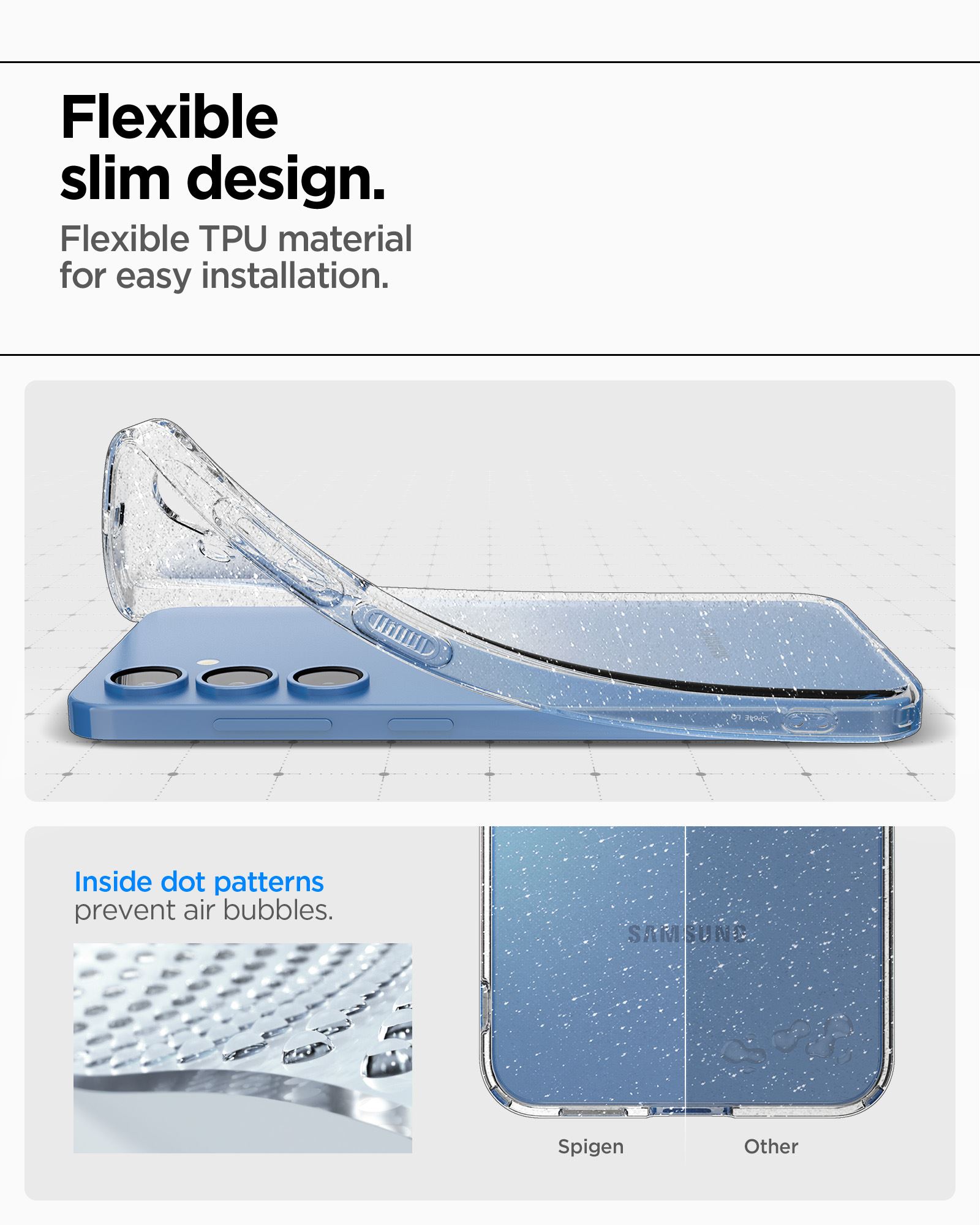 Spigen Liquid Crystal Glitter, crystal quartz - Samsung Galaxy S25+ (16)