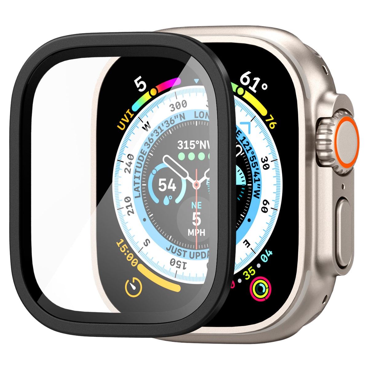 Spigen Glass tR Slim Pro 1 Pack, black - Apple Watch Ultra 2/Ultra 49mm (2)
