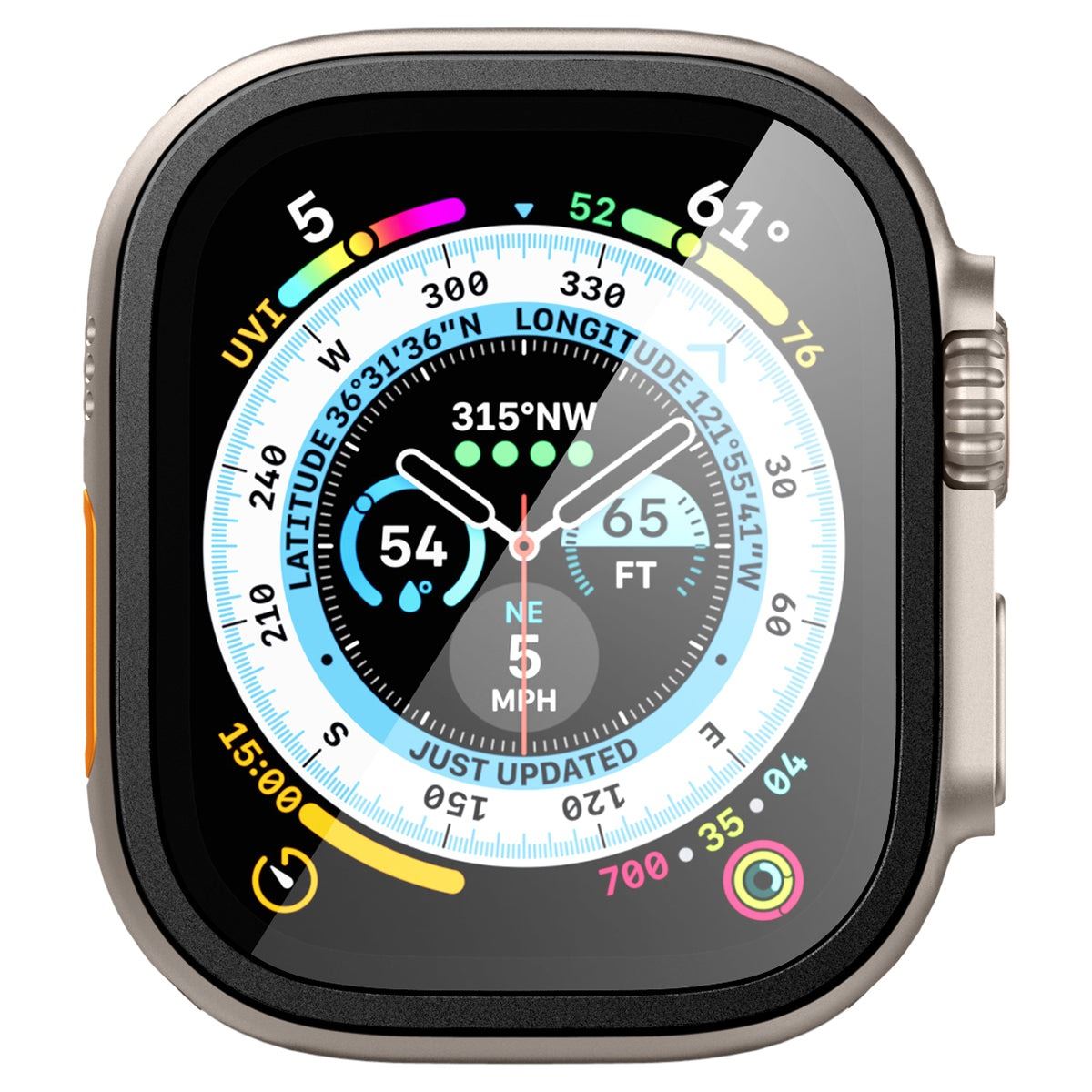 Spigen Glass tR Slim Pro 1 Pack, black - Apple Watch Ultra 2/Ultra 49mm (4)