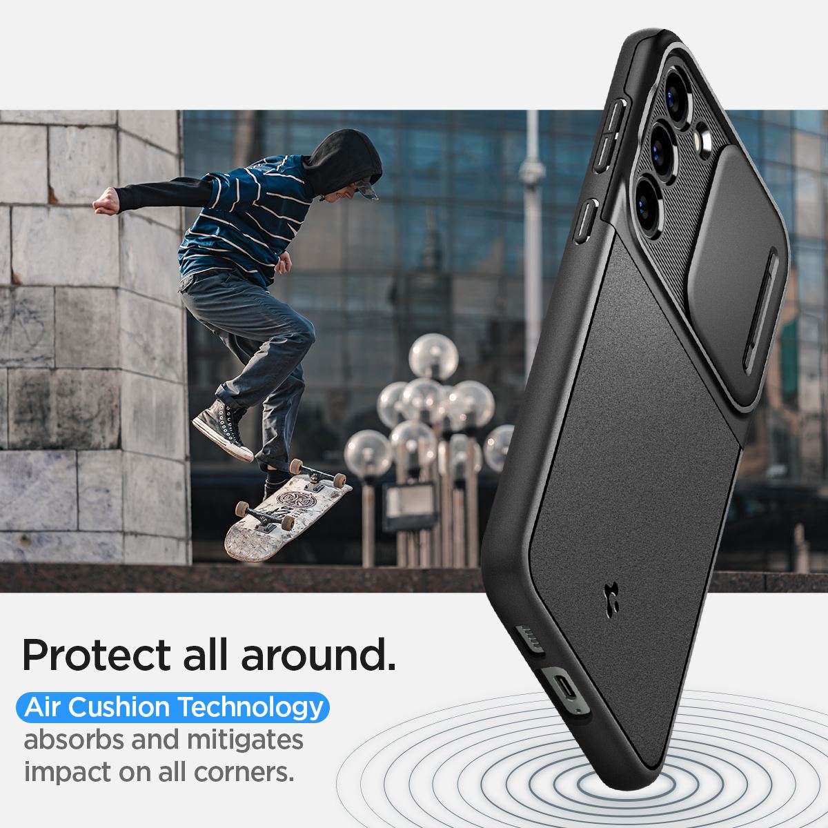 Spigen Optik Armor, black - Samsung Galaxy S23 (19)