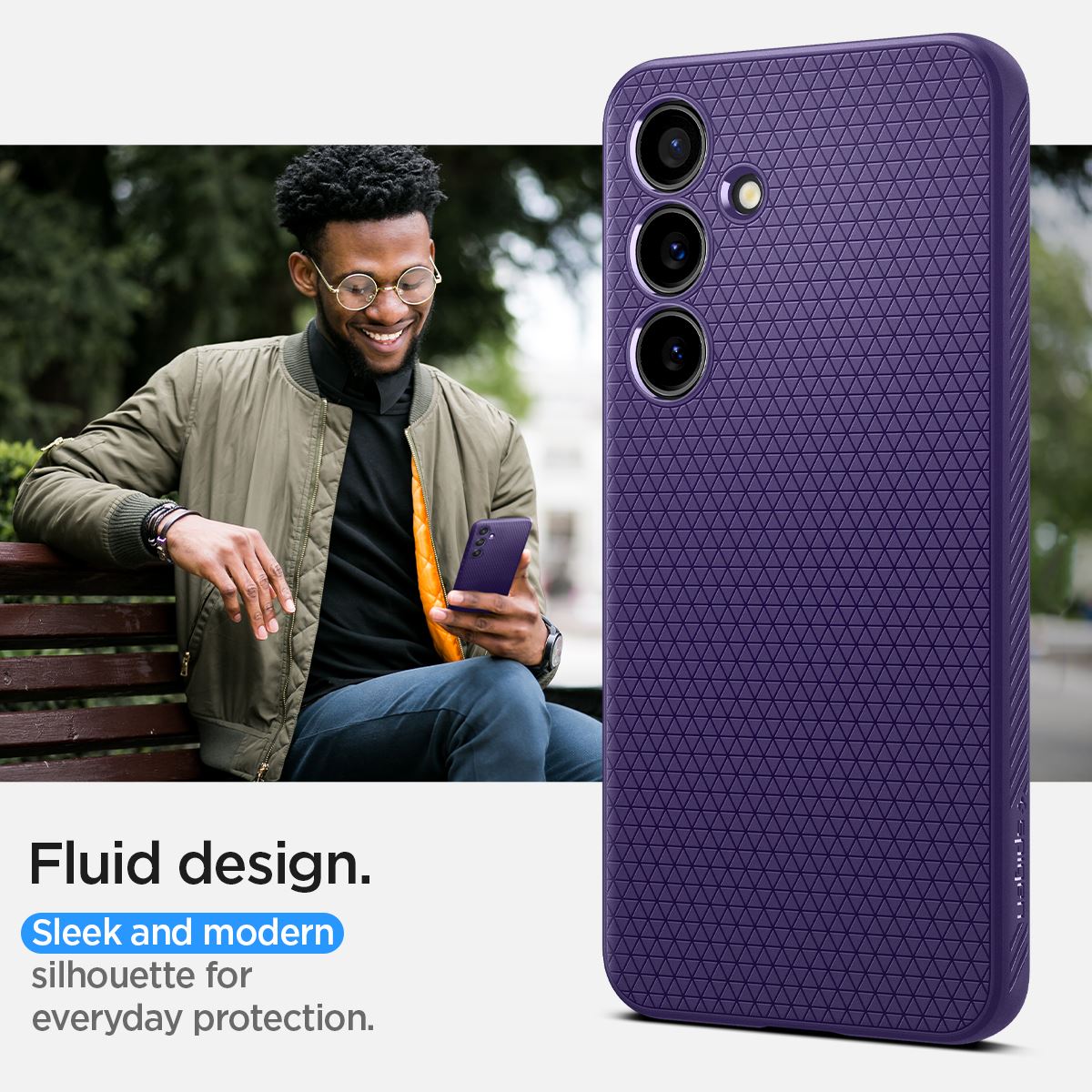 Spigen Liquid Air, deep purple - Samsung Galaxy S24 (17)