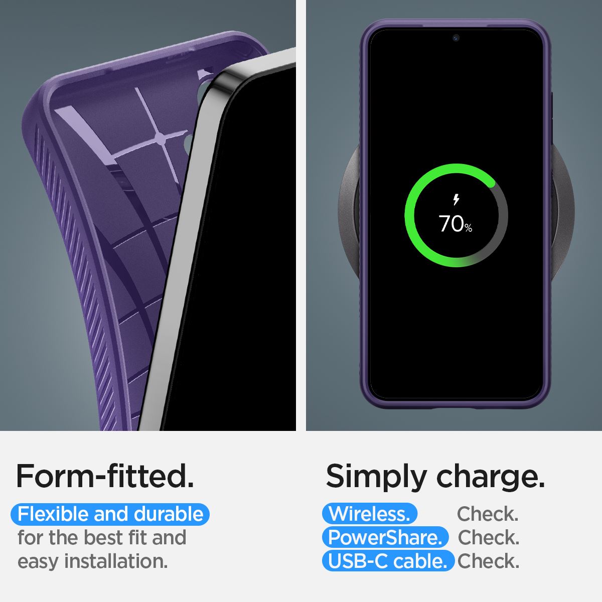 Spigen Liquid Air, deep purple - Samsung Galaxy S24 (18)