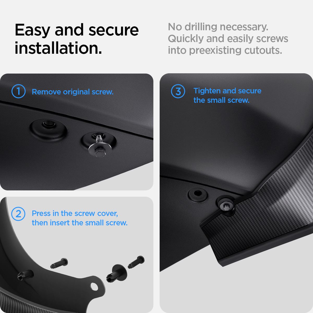 Spigen Tesla Mud Flaps, black - Tesla Model Y (13)