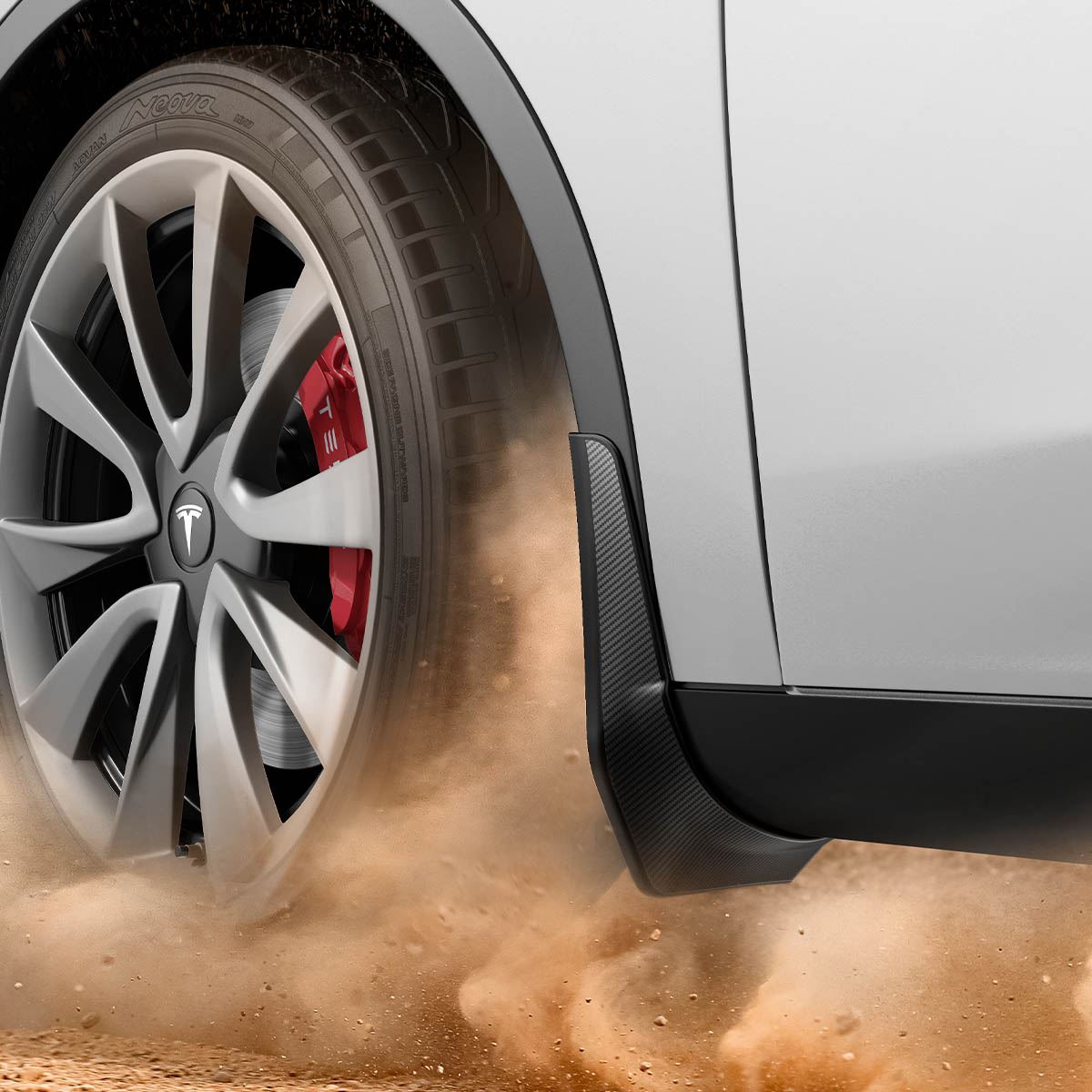 Spigen Tesla Mud Flaps, black - Tesla Model Y (2)