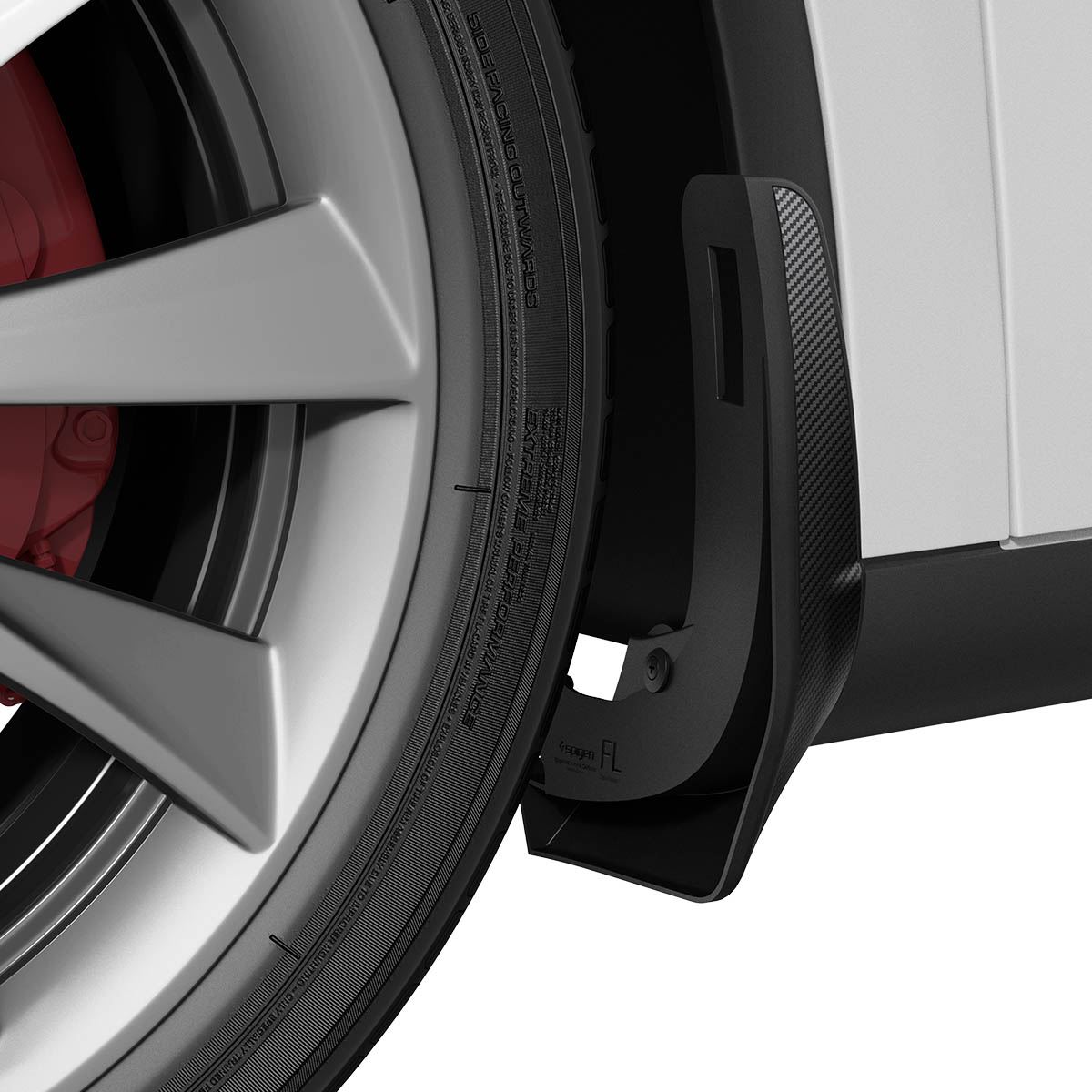 Spigen Tesla Mud Flaps, black - Tesla Model Y (8)