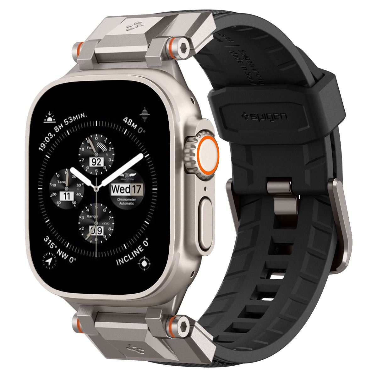 Spigen DuraPro Armor, black - Apple Watch 49mm/46mm/45mm/44mm/42mm