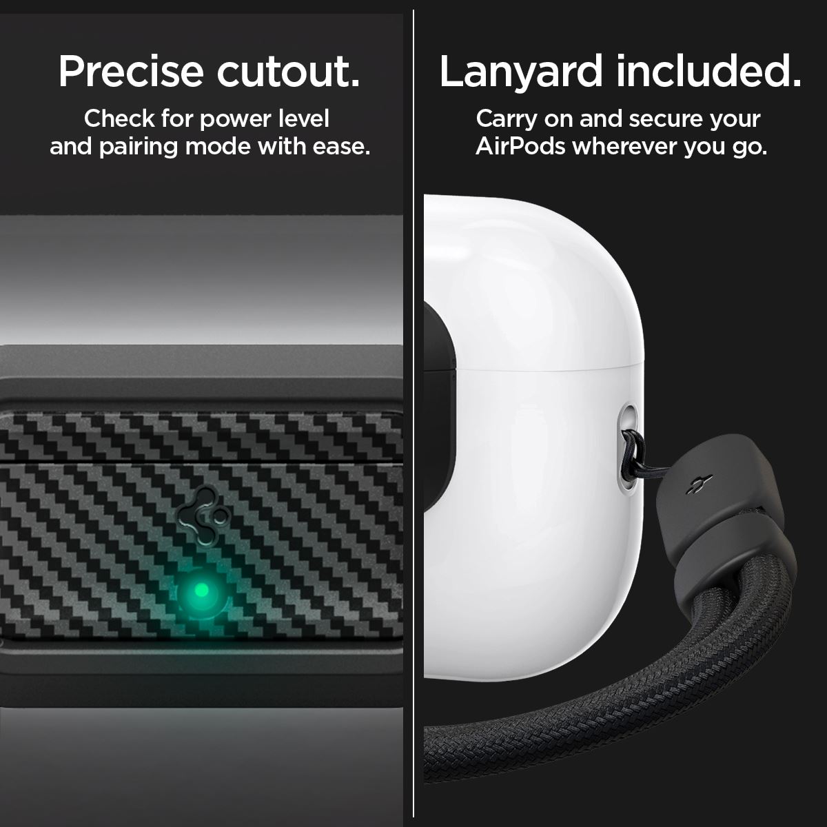 Spigen Lock Fit M, carbon - AirPods Pro (2nd/1st Gen) (18)