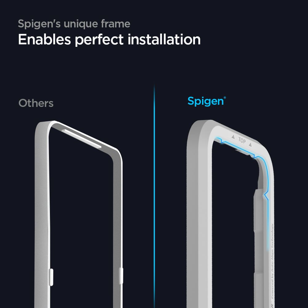 Spigen Glas tR ALM FC Black, 2 Pack - iPhone 12/Pro (4)