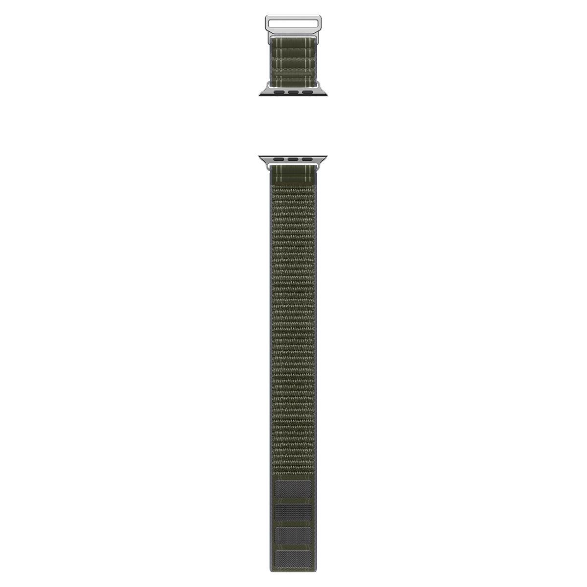Spigen Fabric Band (hook-and-loop), green - Apple Watch 49mm/46mm/45mm/44mm (4)