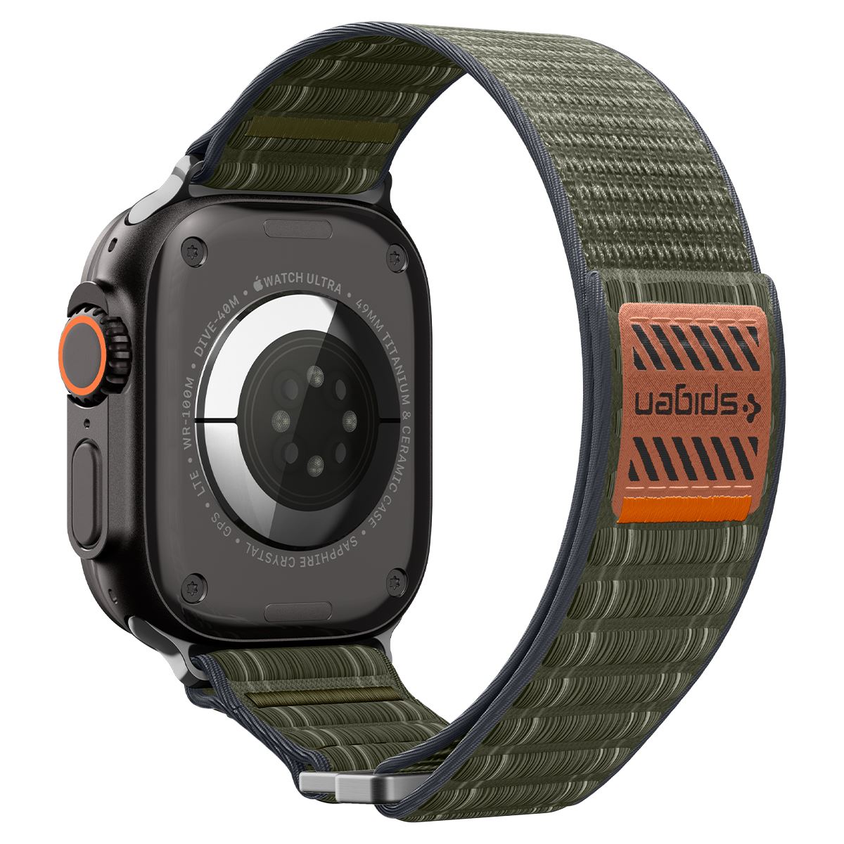Spigen Fabric Band (hook-and-loop), green - Apple Watch 49mm/46mm/45mm/44mm (7)
