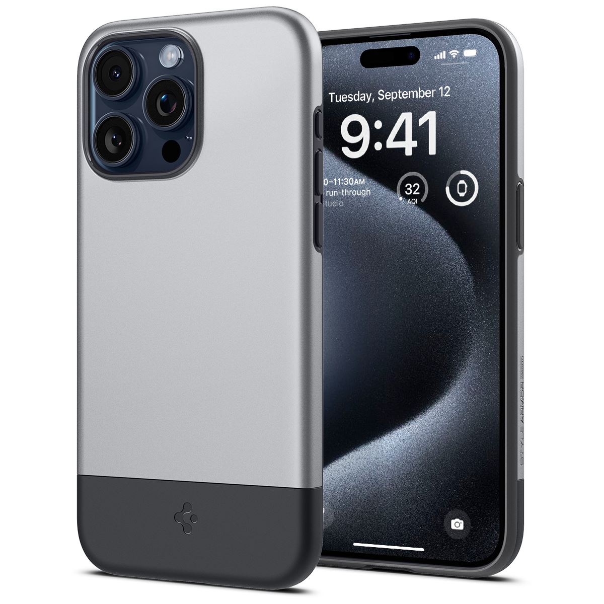 Spigen Style Armor MagSafe, classic silver - iPhone 15 Pro (2)