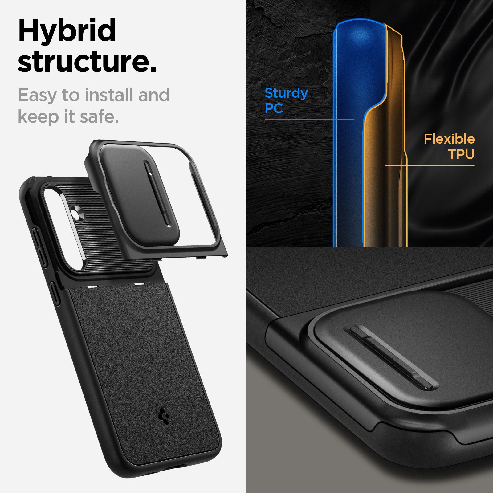 Spigen Optik Armor, black - Samsung Galaxy S23 FE (15)