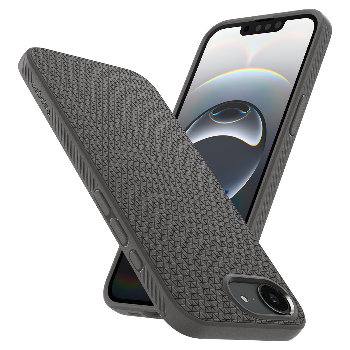 Spigen Liquid Air, marble gray - iPhone 16e (13)