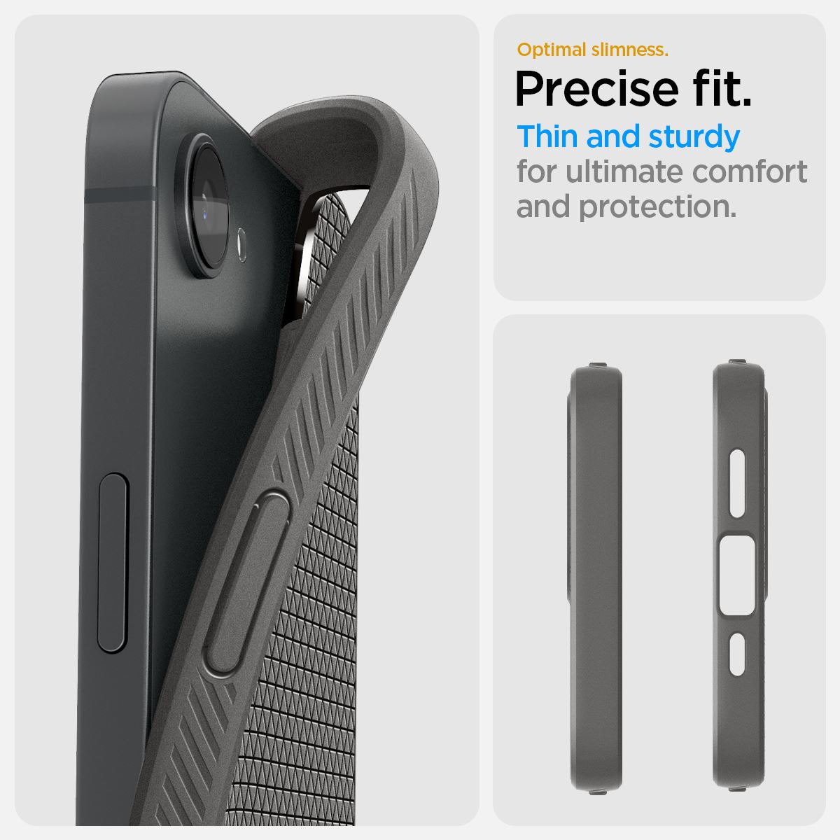 Spigen Liquid Air, marble gray - iPhone 16e (17)