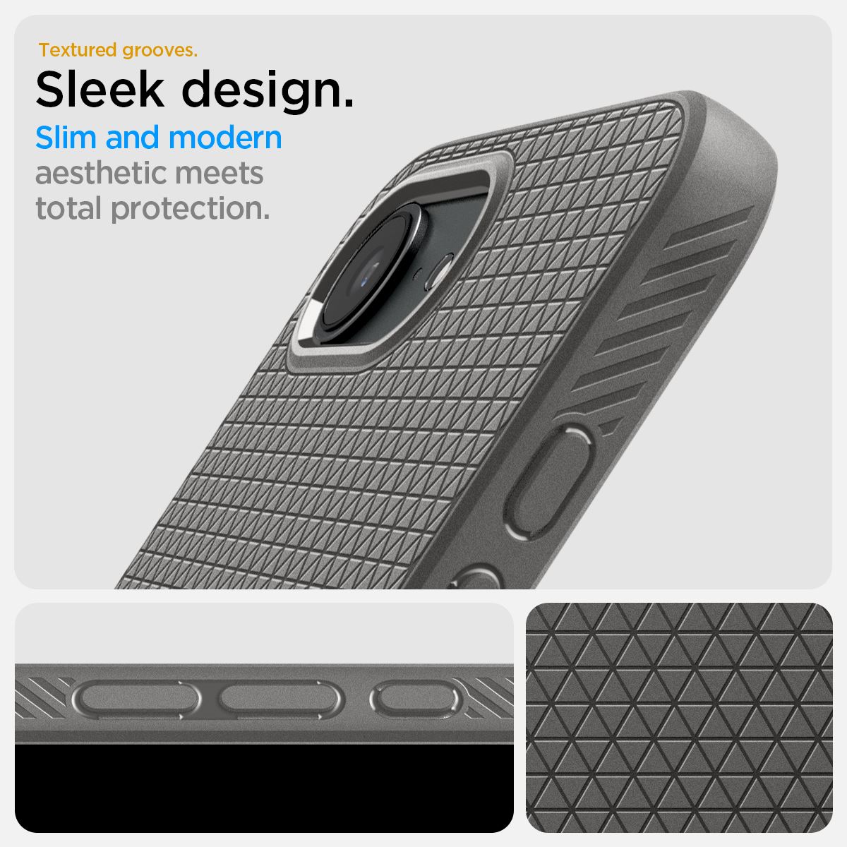 Spigen Liquid Air, marble gray - iPhone 16e (18)
